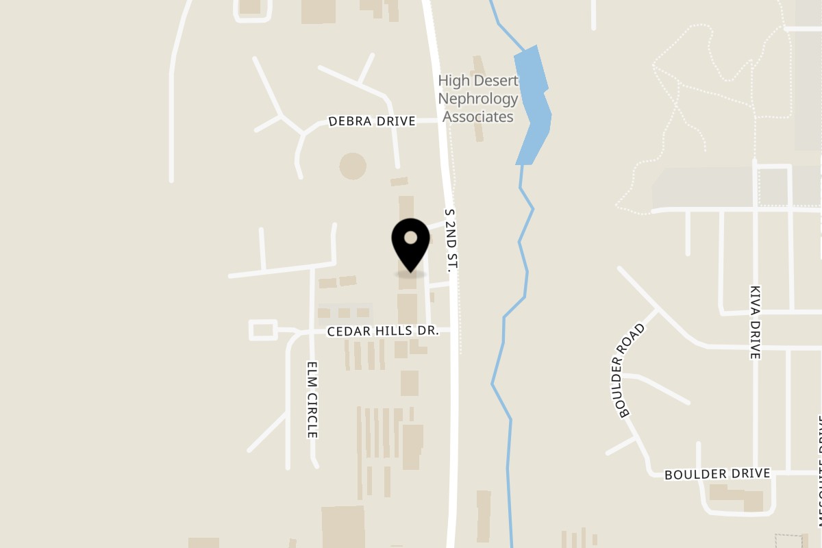 Map showing the location of Pho W’ Me on 1644 S 2nd St in Gallup